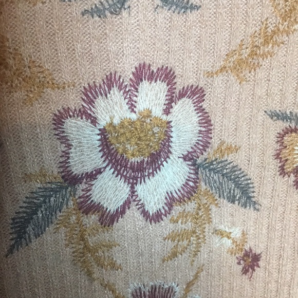 KNOX ROSE TOP WAFFLE AND NEEDLEPOINT DESIGN SWEATER SIZE XXL - Picture 3 of 4